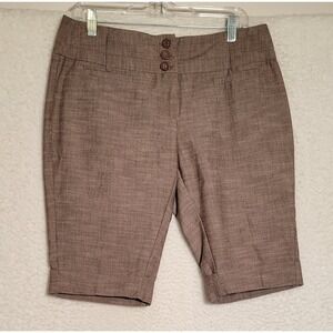 Tracy‎ Evans Limited Shorts Junior 13 Brown Bermuda Casual Stretch 0648